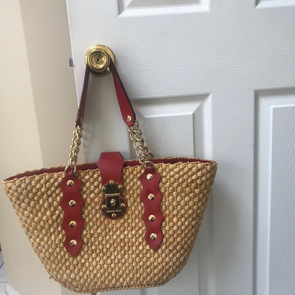 Michael Kors Santorini Straw Bag - Picture 2 of 8
